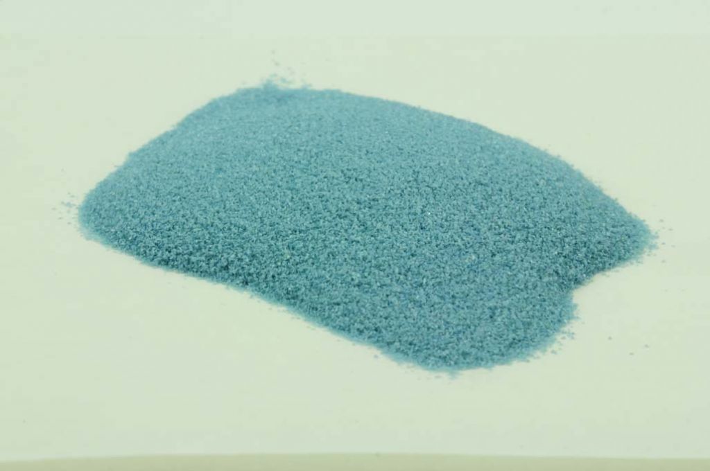 Barevné sklo, nové modré, neprůhledné, mletí 5, 100 g