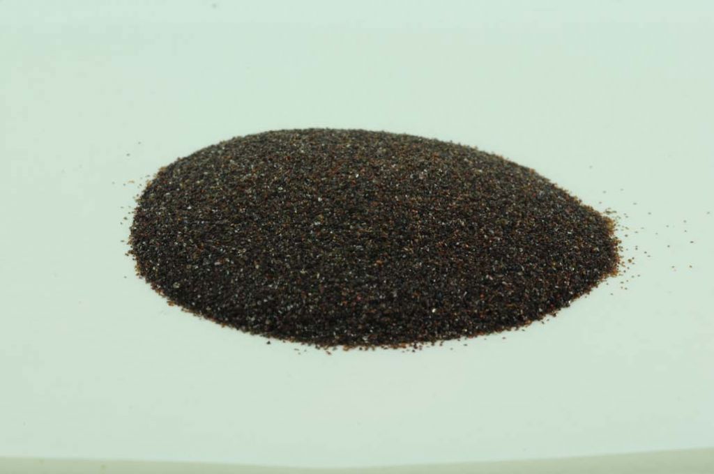 Barevné sklo, zlatohnědé, průhledné, mletí 5, 100 g