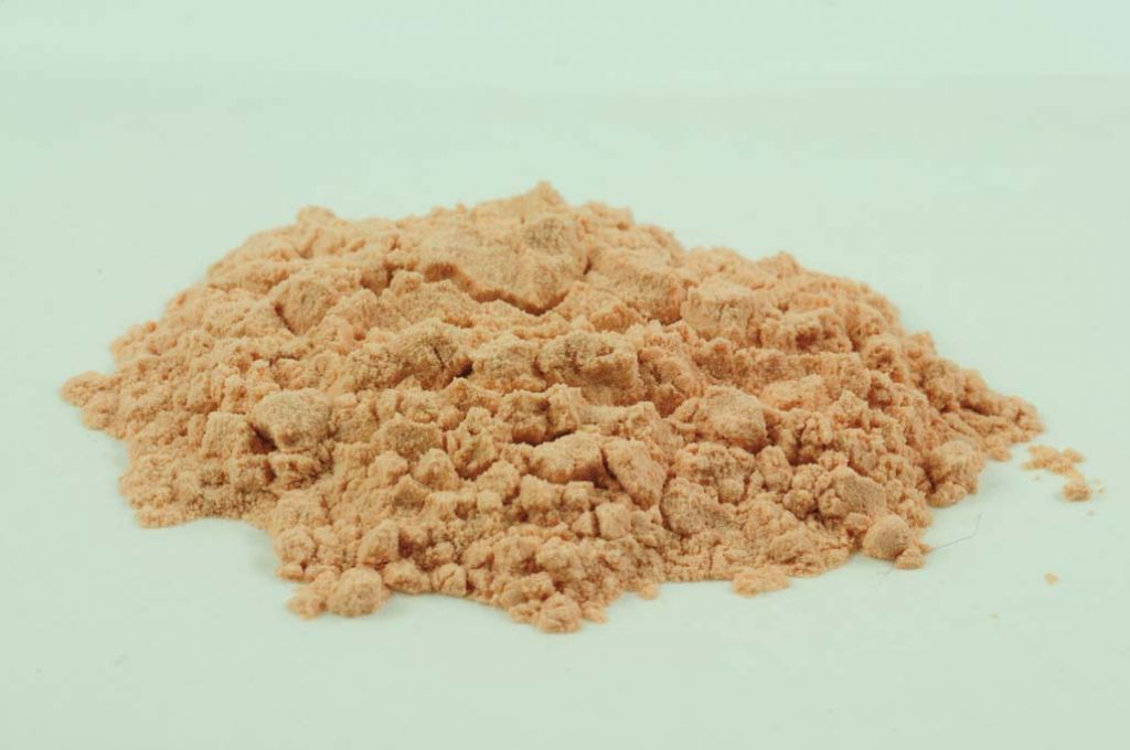 Barevné sklo, opálově hnědé, neprůhledné, mletí 1, 1 kg