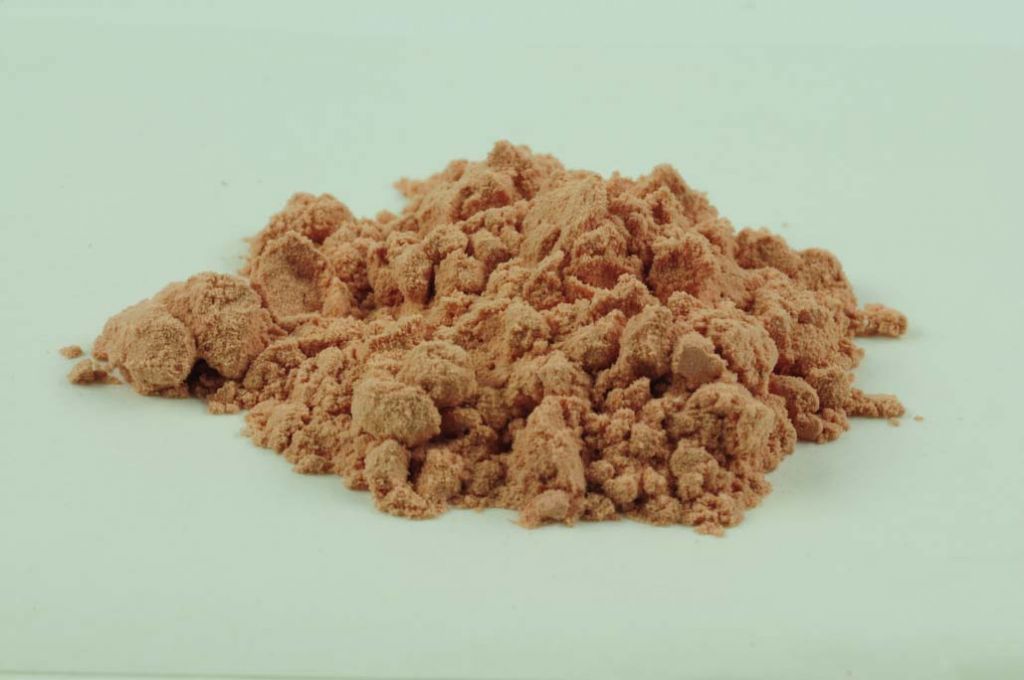 Barevné sklo, starožitné červené, neprůhledné, mletí 1, 100 g