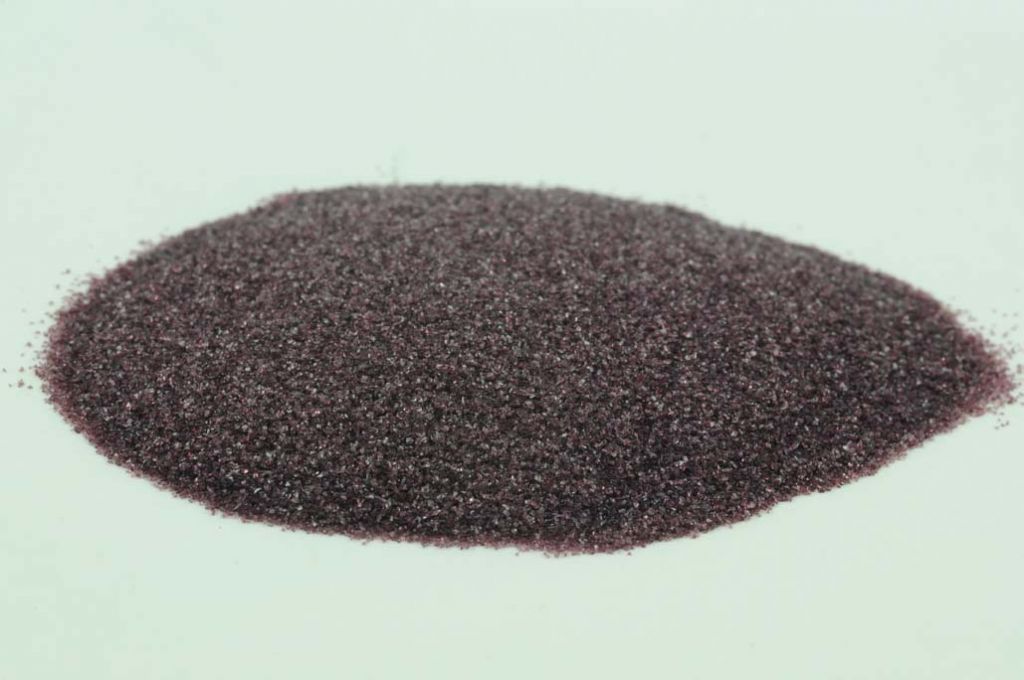 Barevné sklo, heliotrop tmavý, průhledný, mletí 5, 100 g