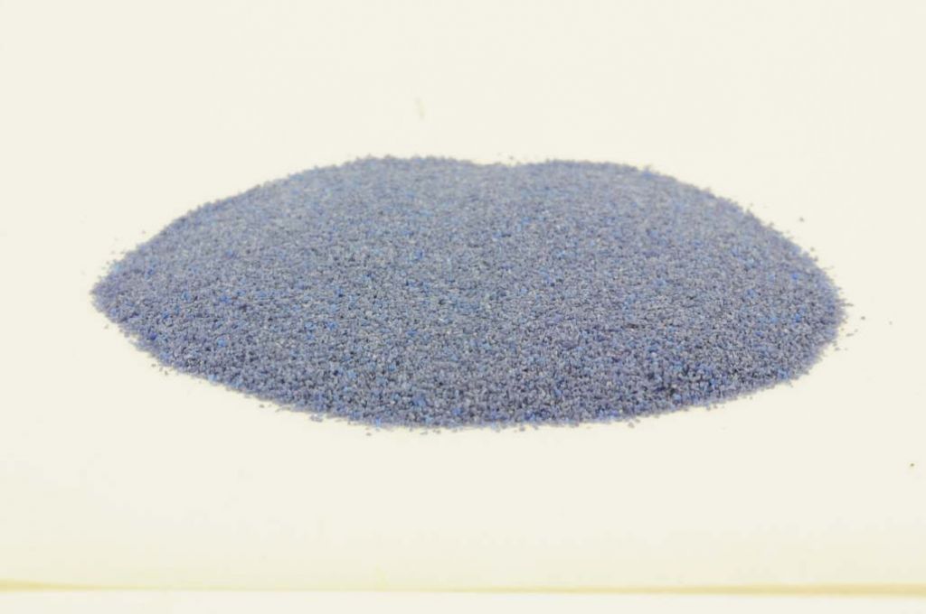 Barevné sklo, noční modrá, neprůhledné, mletí 5, 1 kg