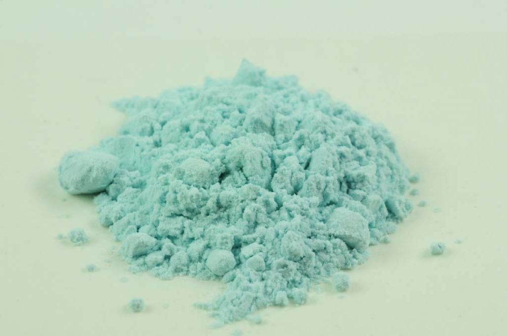 Barevné sklo, tyrkysové, neprůhledné, mletí 1, 100 g