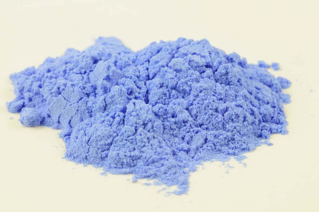 Barevné sklo, lapis modrá, neprůhledné, mletí 1, 100 g