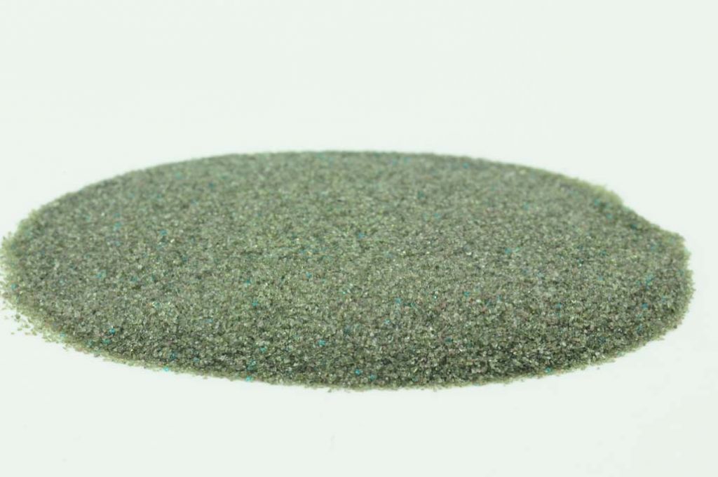 Barevné sklo, kouřově šedé, průhledné, mletí 5, 100 g