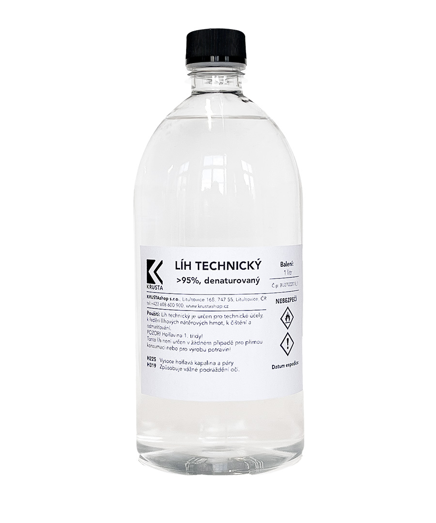Líh technický, >95%, denaturovaný, 1 l