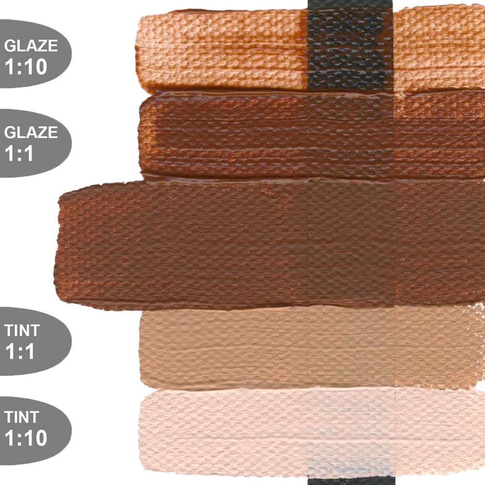 Golden HEAVY BODY ACRYLICS, Burnt Sienna, 946 ml