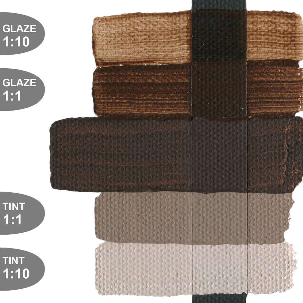 Golden HEAVY BODY ACRYLICS, Burnt Umber, 148 ml