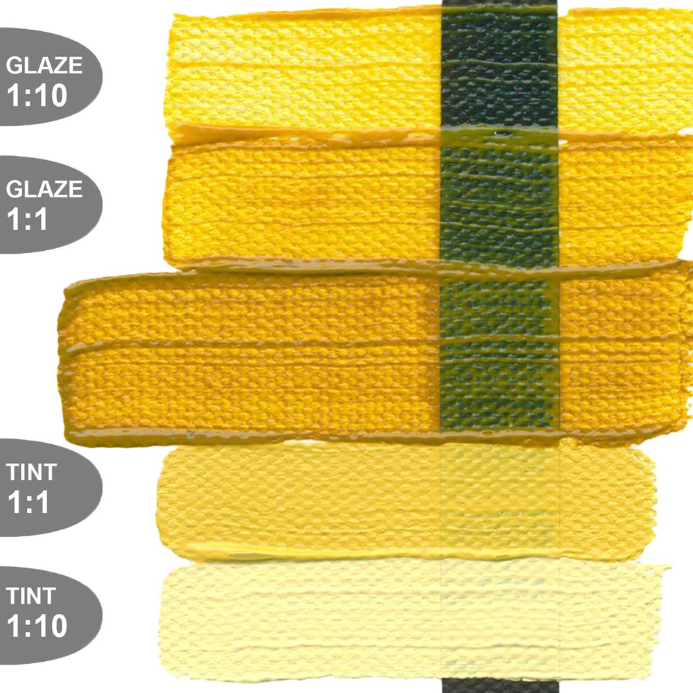 Golden HEAVY BODY ACRYLICS, Nickel Azo Yellow, 148 ml