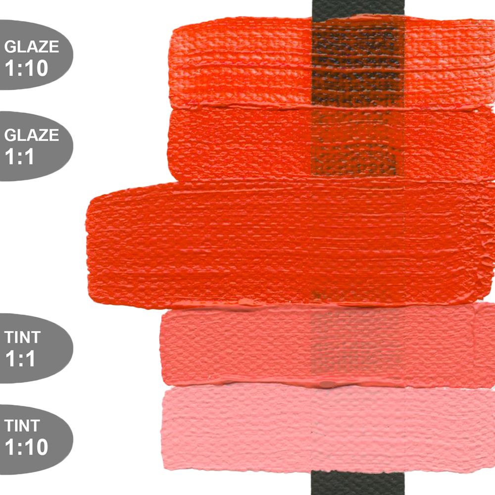 Golden HEAVY BODY ACRYLICS, Pyrrole Red Light, 473 ml