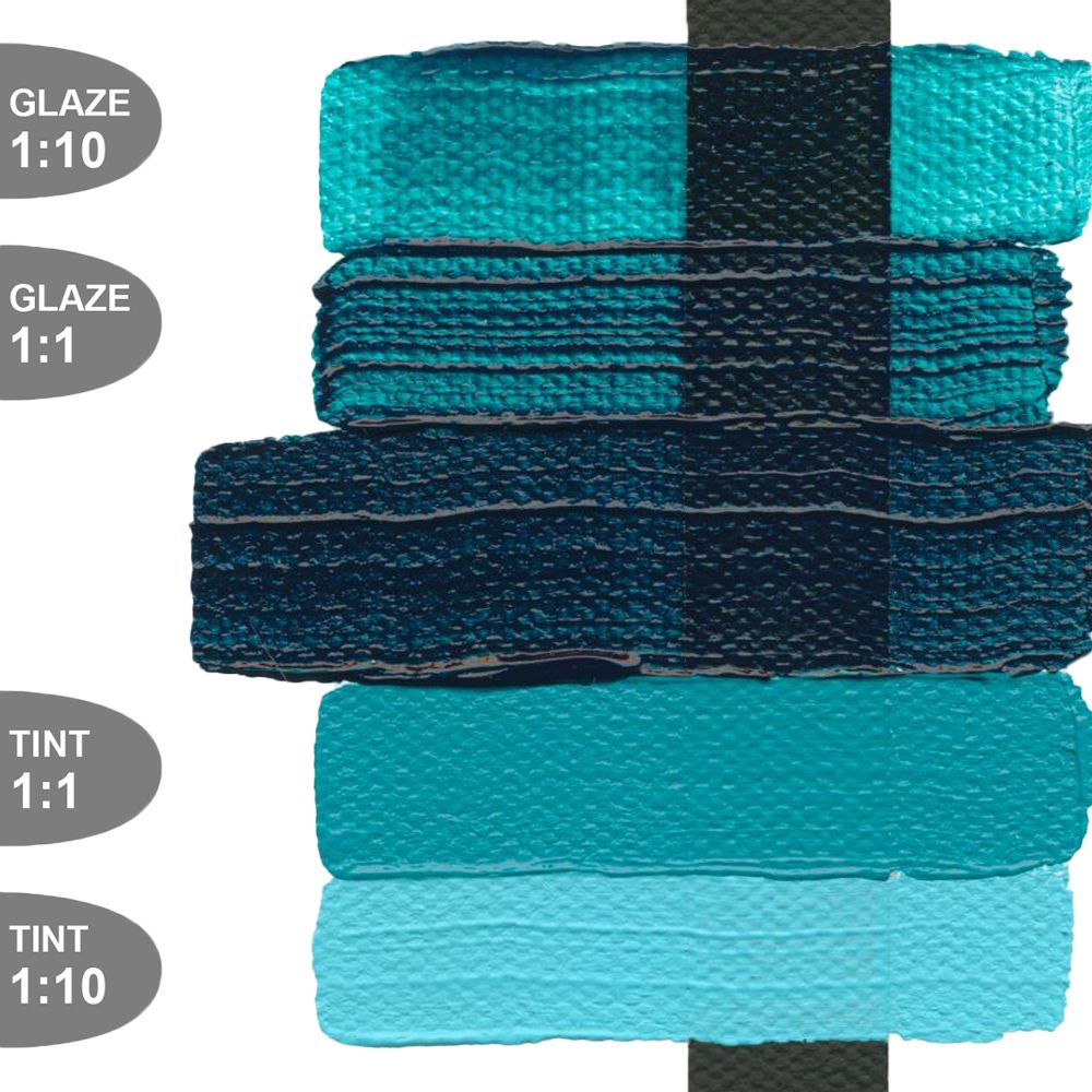 Golden HEAVY BODY ACRYLICS, Turquois Phthalo, 148 ml