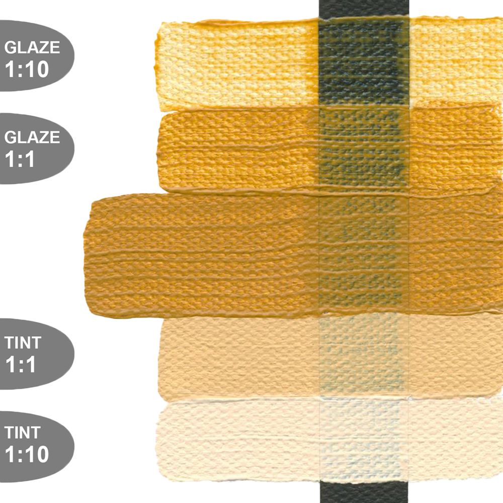 Golden HEAVY BODY ACRYLICS, Yellow Ochre, 59 ml