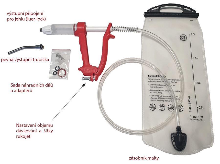 Ledan Tool M1 - - stříkačka pro restaurátorské injektážní malty