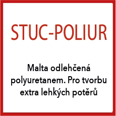 Ledan STUC-POLIUR- extra lehká malta pro tmelení-stěrkování