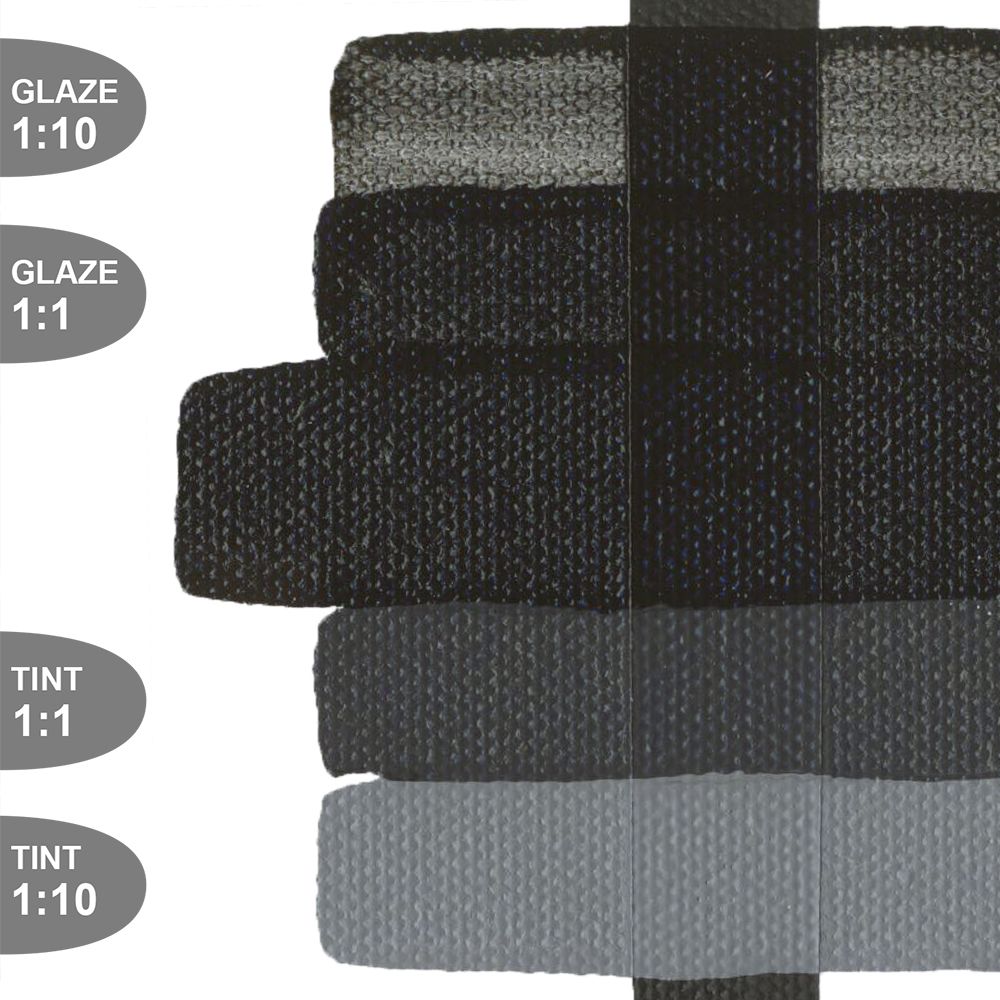 Golden FLUID ACRYLICS, Carbon Black, 30 ml