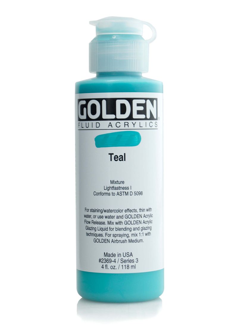 Golden FLUID ACRYLICS, Dark Turquoise