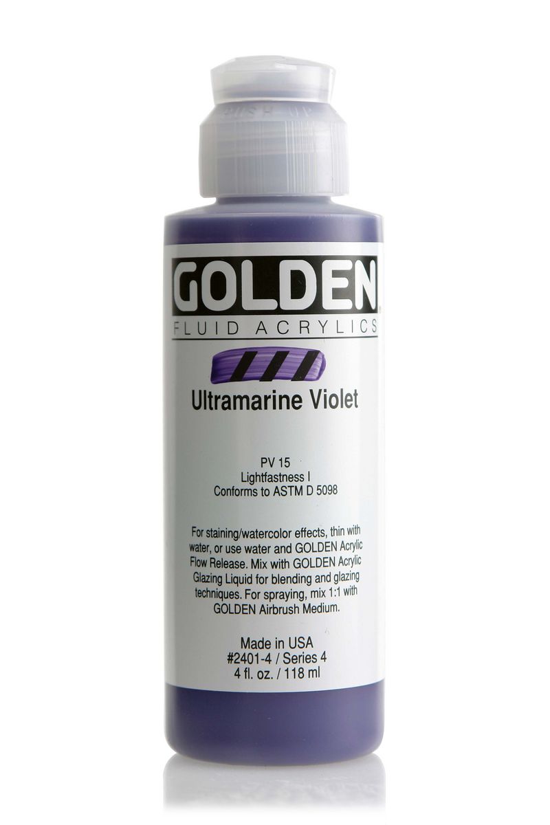 Golden FLUID ACRYLICS, Ultramarine Violet, 118 ml
