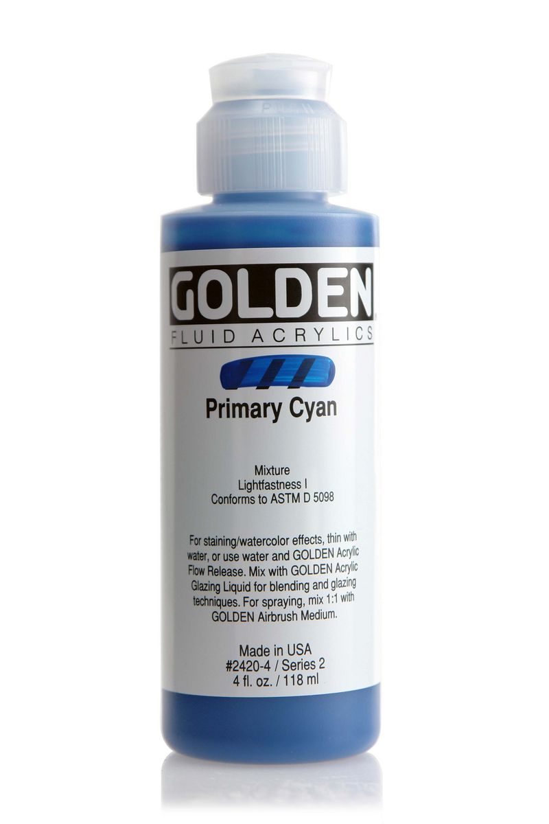 Golden FLUID ACRYLICS, Primary Cyan