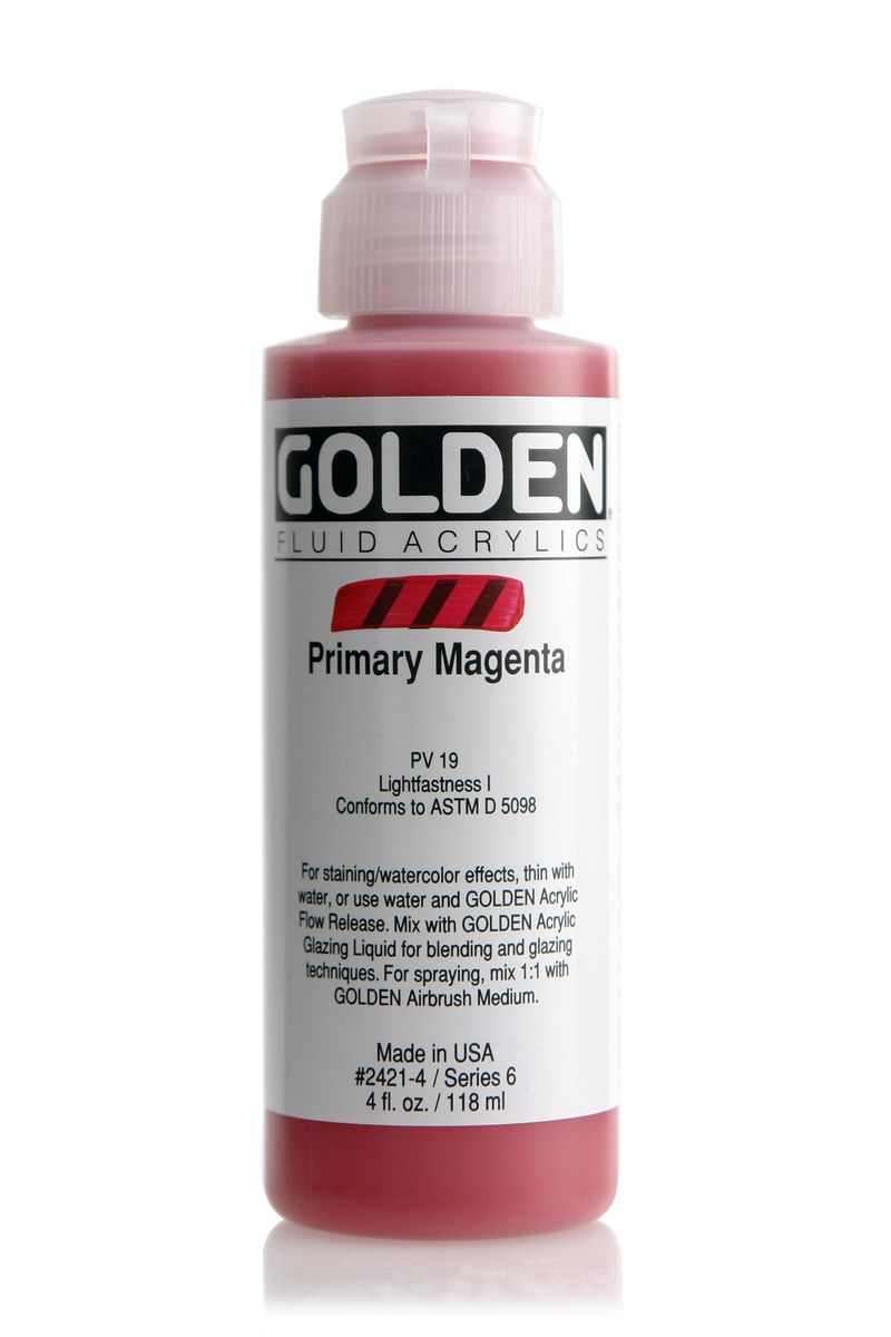 Golden FLUID ACRYLICS, Primary Magenta, 30 ml
