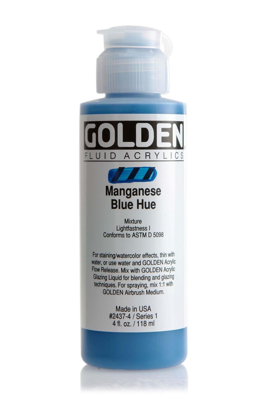 Golden FLUID ACRYLICS, Manganese Blue Hue, 118 ml