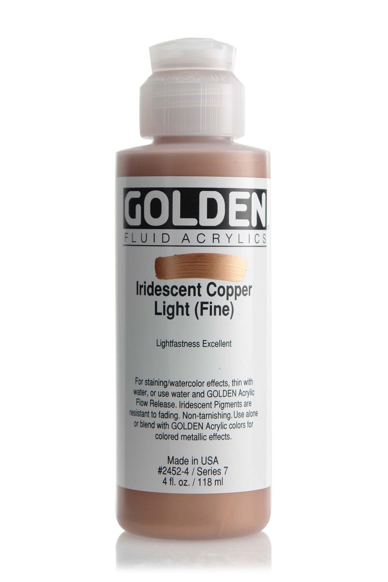 Golden FLUID IRIDESCENT, Copper light (fine), 118 ml