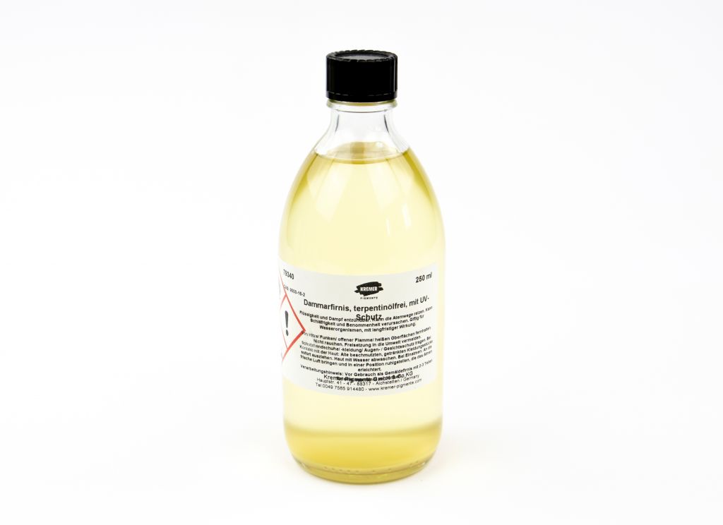 Dammarový lak se Shellsol® A, UV stabilizovaný