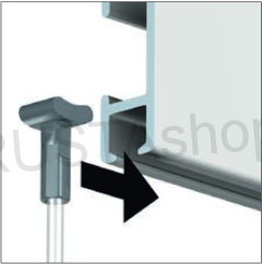 Pevný jezdec Solid Slider - perlon 2mm; 200 cm